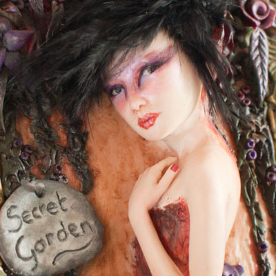 OOAK Fairy Sculpture Secret Garden