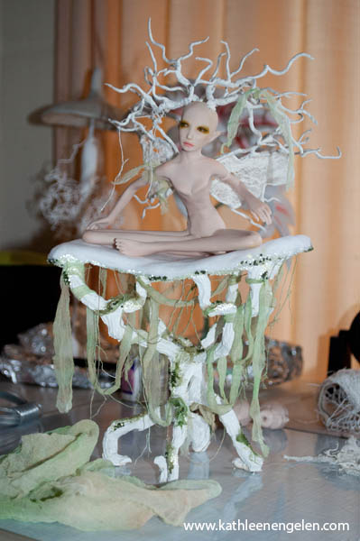 Dryad fairy sculpture