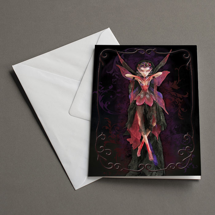 Greeting card fairy Dark Nature