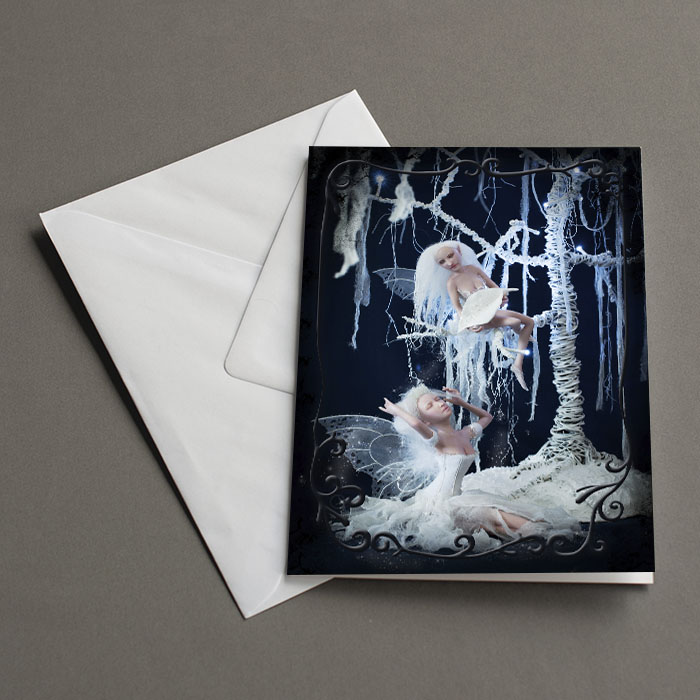 Greeting card fairy dust shower