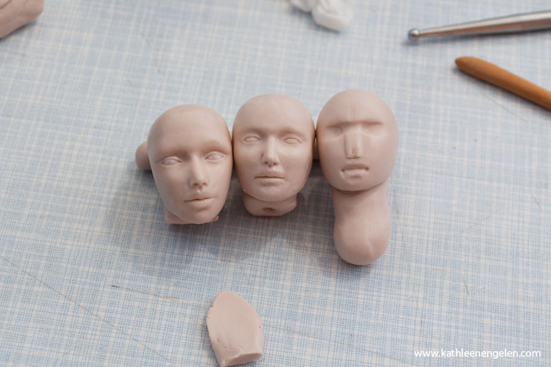 fairy sculptures heads