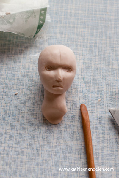 work in progress head sculpting