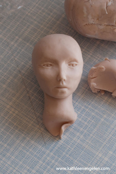 work in progress head sculpting